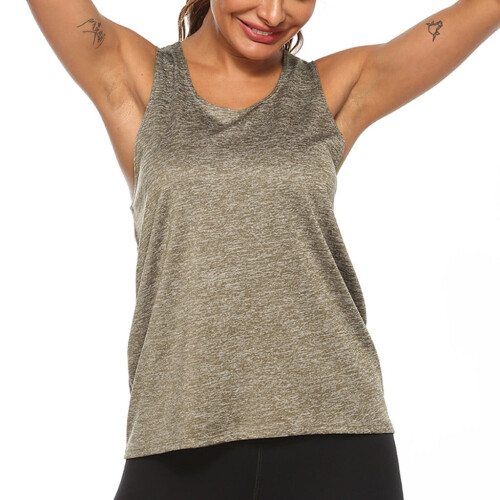 Gul tankini-top til yoga og løb til kvinder 2