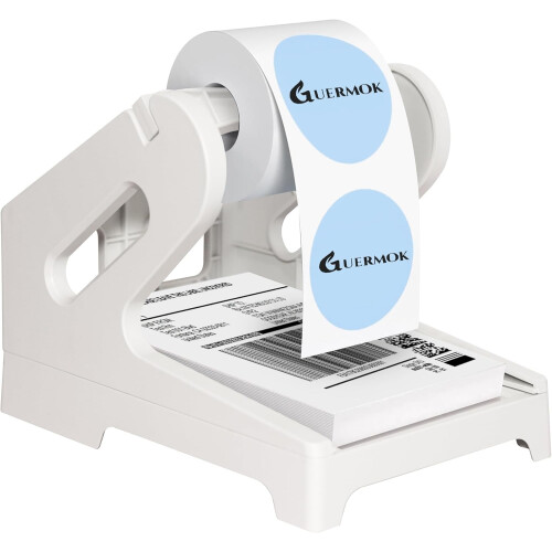 Thermal shipping label holder for rolls and fan-fold 1 pack