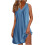 Camicia da notte estiva da donna senza maniche, leggera e plissettata 2