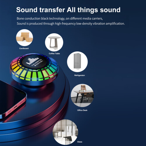 Portable Bluetooth Speaker with Subwoofer and LED Lights 1