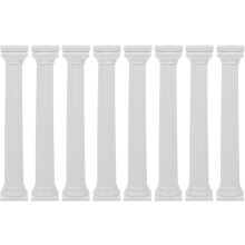 Separador de camadas de bolo em formato de coluna romana, plástico, 8 peças, 17 cm