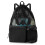 Black swim backpack with wet pocket 40 x 47 cm 1