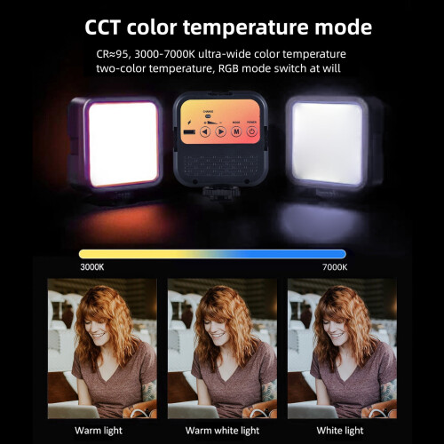 Δίχρωμη λάμπα LED για φωτογραφία 3000K–7000K 62 χάντρες 2