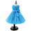 Vestido de princesa sem mangas para meninas com laço e renda1 2