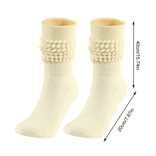 Men's Wool Thermal Socks Bubble Texture Pink One Size 1