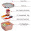 Salad container Japanese style double layer pink lunch box 5