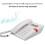 Battery-Free Landline Caller ID Phone Adjustable Display US 4
