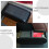 Monedero para salpicadero de coche, plástico negro, 2 unidades 7