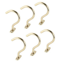 Snooker cue brass bridge hook set 6 pieces