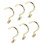 Snooker cue brass bridge hook set 6 pieces 1