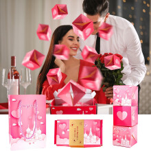 Surprise Gift Box Red Envelope Folding Bouncing