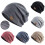Bonnet slouchy unisexe en maille d'hiver (1 pièce) 4