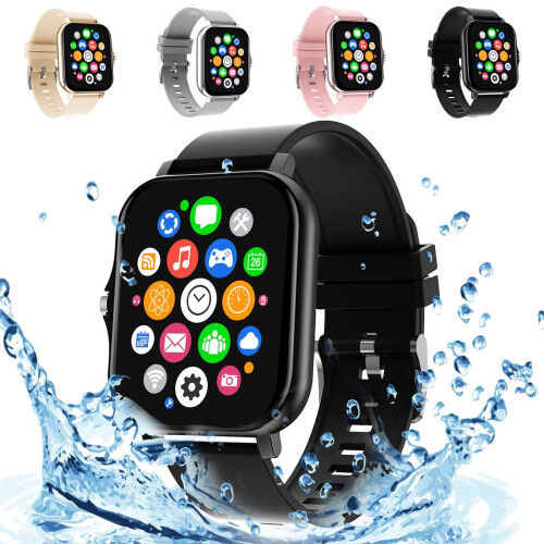 Smartklocka 1,7 tums Bluetooth-samtal, fitnesstracker, IP67 2