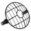 Motorcycle headlight guard retro mesh design 1 piece 5