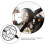 Motorcycle headlight guard retro mesh design 1 piece 7