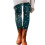 Blå snøfnugg polyester ankelleggings til dame, XL 3