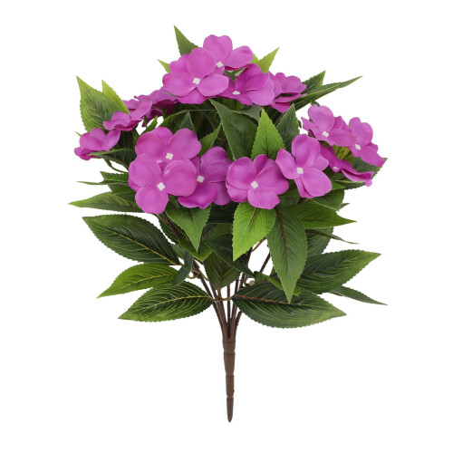 Kunstige Impatiens- og Azaleablomster 12 stk 1