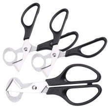 Ciseaux à œufs de caille en acier inoxydable, lot de 3