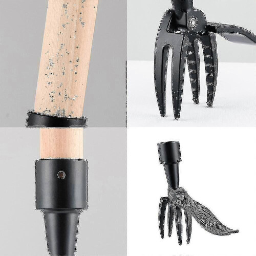 Stand Up Weed Puller Claw, Manual Garden Root Remover Tool, No Bend Over Root Weed Extractor, Black, 14.4*13.8 cm 2