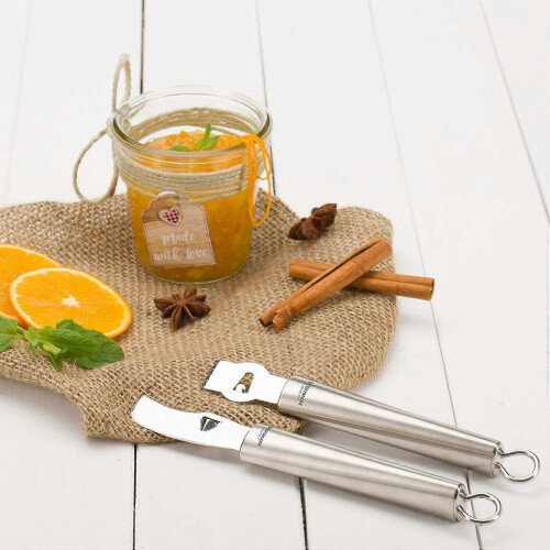 Zester Tool for Citrus and Chocolate, Stainless Steel with Ergonomic Handle and Hanging Loop 1
