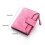 Women's Short Wallet, Solid Pattern, Casual Style, Small Zipper, PU Main Material, Polyester Lining, Slim Card Holder Purse 2