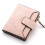 Women's Short Wallet, Solid Pattern, Casual Style, Small Zipper, PU Main Material, Polyester Lining, Slim Card Holder Purse 3