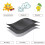Capa para Cama Redonda de Jardim, Impermeável e Resistente a UV com Alças e Ventilações 3