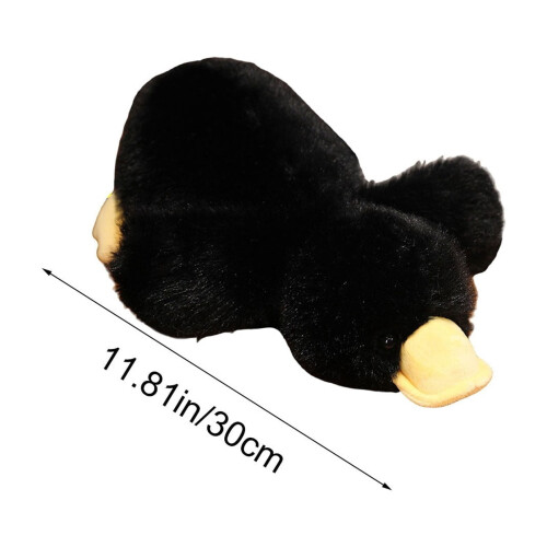 Knuffeleend Geel Wit Pluche 1 stuk 2