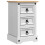 VidaXL vidaXL Bedside Table Corona White 35 x 32.5 x 58 cm Solid Pine Wood 4