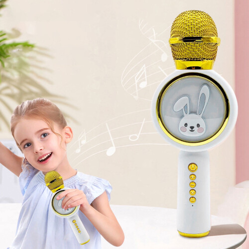 Children's Bluetooth Karaoke Microphone with Noise