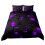 Queen Duvet Cover Set Purple Microfiber 3-Piece 2