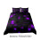 Queen Duvet Cover Set Purple Microfiber 3-Piece 3