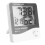 Termometro e igrometro digitale per interni, alta precisione, ampio display, funzione sveglia, materiale ABS, per casa e camera da letto. 2
