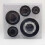 Stove Caps Set Compatible with Sabaf Gas Burners, Zinc Alloy Flame Diffusers 2