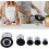 Stove Caps Set Compatible with Sabaf Gas Burners, Zinc Alloy Flame Diffusers 4