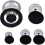 Stove Caps Set Compatible with Sabaf Gas Burners, Zinc Alloy Flame Diffusers 5