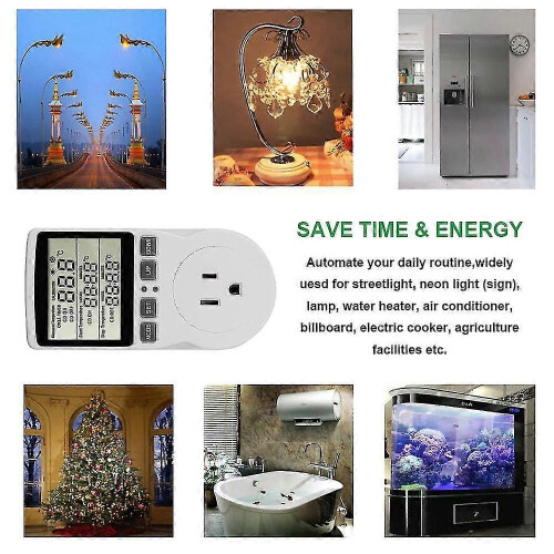 Programmable Digital Temperature Controller EU Plug, Thermostat with Timer Switch External Sensor Probe, for Greenhouse Aquarium Homebrew 2
