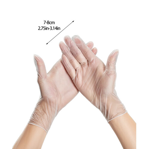 Disposable Food-Grade Kitchen Gloves Clear 200PCS 2