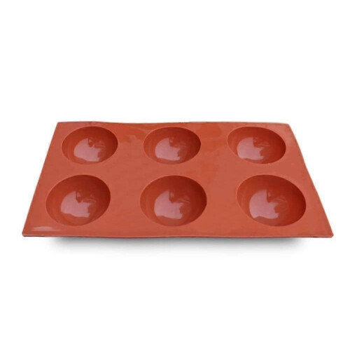 6-Cavity Semi Sphere Silicone Mold for Jelly Dome Mousse Chocolate Bomb 2