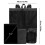 Black swim backpack with wet pocket 40 x 47 cm 5