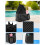 Black swim backpack with wet pocket 40 x 47 cm 2
