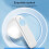 Wireless Bluetooth Earphones Transparent Display White 8