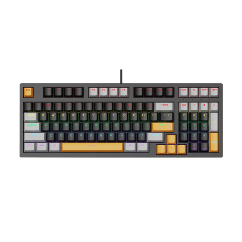 Teclado mecânico russo para jogos com fio e troca a quente 1