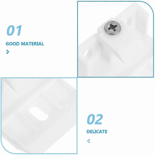 Universal Mounting Brackets for Pleated and Cellular Blinds, White Plastic Support Clips 2