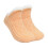 Fuzzy Fleece-Lined Slipper Socks with Grippers Orange 2