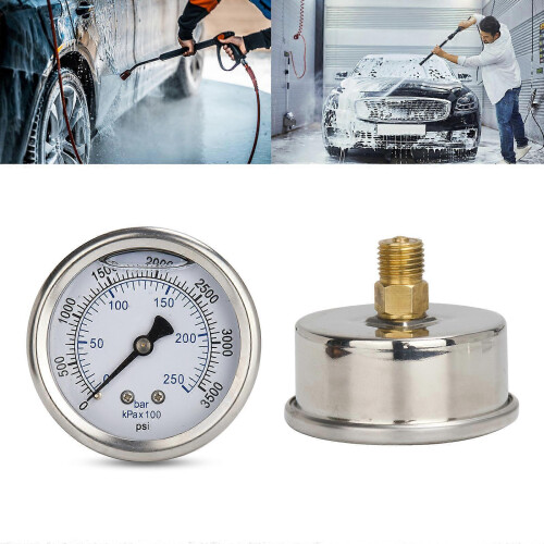 Medidor de Pressão Compatível com Karcher 3500psi Industrial Rosca N14x1.5 1