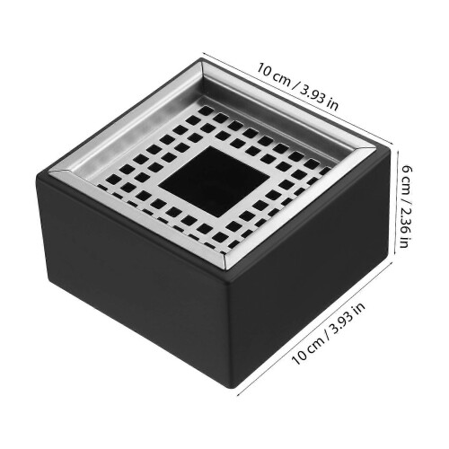 Cinzeiro Quadrado Inoxidável à Prova de Vento com Base Funda e Design de Malha 1