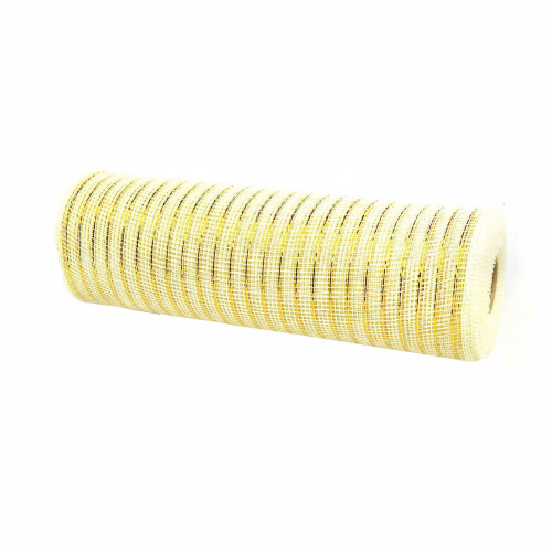 Weihnachtsmetallgewebeband gold-weiß 25 m 2
