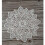 Rund bordmatte med blondeblomsterbroderi, 30 cm 3
