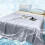 Silk Bedding Set Solid Color Washable 4-Piece 3